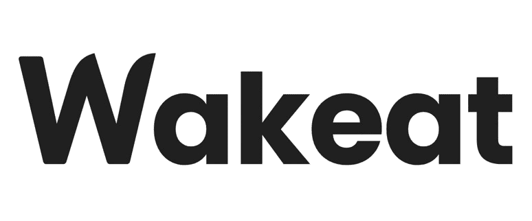 Image du logo de la marque Wakeat version noire.
